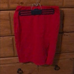 Red Pencil Skirt